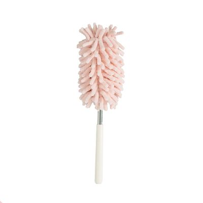 cleaning supplies, Duster, Feather Duster Static Duster Household Mini Bendable and Retractable Cleaning Artifact Chenille Dust Dust (Pink) (Color : Pink)