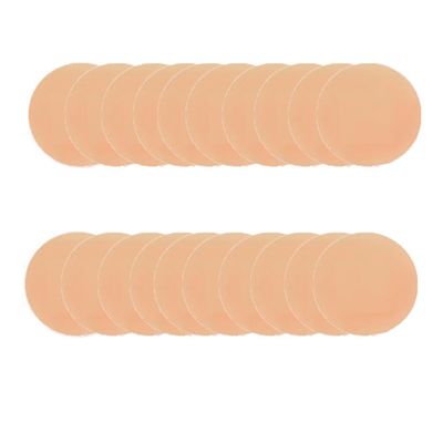 100 Pcs Washproof Plasters, Small Round First Aid Hemostasis Band Aid Stickers, Self Adhesive Wound Plaster for Wounds, Cuts and Bruises (22 * 22mm)