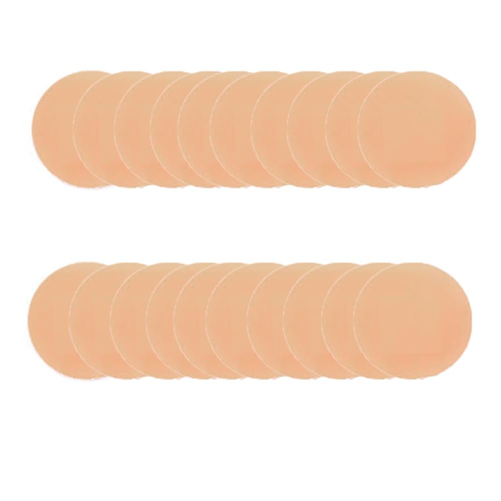100 Pcs Washproof Plasters, Small Round First Aid Hemostasis Band Aid Stickers, Self Adhesive Wound Plaster for Wounds, Cuts and Bruises (22 * 22mm)