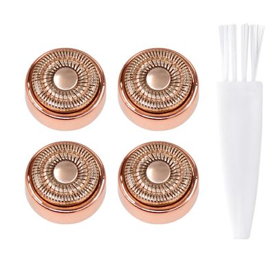 Generation 2 Replacement Heads for Flawless Facial Hair Remover, Replacement Heads for Finishing Touch Flawless Facial Hair Remover Gen 2,Facial Hair Remover Heads with Cleaning Brush for Women,4 Pack