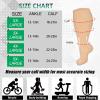 3 Pairs Plus Size Compression Socks (20-30 mmHg) for Women & Men, Wide Calf Extra Large Knee High Stockings for Nurses, Seniors (3XL) view 2