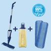 Bona Premium Spray Mop Kit for Oiled Wood Floors, Incl. 1x Oiled Wood Floor Cleaner Liquid Cartridge 850ml and 2x Microfibre Pad, Blue view 2