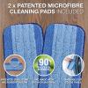 Bona Premium Spray Mop Kit for Oiled Wood Floors, Incl. 1x Oiled Wood Floor Cleaner Liquid Cartridge 850ml and 2x Microfibre Pad, Blue view 4