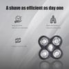 Replacement Shaver Heads Compatible with Freebird and Freedom Grooming, 5 Blades Flex Series for Bald Men Electric Razor Heads with Cleaning Brush view 3