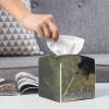 Black Bears Printed Tissue Box Cover | Square Leather Tissue Paper Holder for Home Hotel Car Office Decor view 4