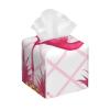 Flamingo Pineapple Stripe Printed Tissue Box Cover | Square Leather Tissue Paper Holder for Home Hotel Car Office Decor view 1