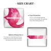Flamingo Pineapple Stripe Printed Tissue Box Cover | Square Leather Tissue Paper Holder for Home Hotel Car Office Decor view 3