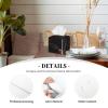 Black Rose Gold Marble Printed Tissue Box Cover | Square Leather Tissue Paper Holder for Home Hotel Car Office Decor view 2