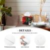 Red Rose Printed Tissue Box Cover | Square Leather Tissue Paper Holder for Home Hotel Car Office Decor view 2