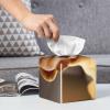Cute Depressed Chihuahua Printed Tissue Box Cover | Square Leather Tissue Paper Holder for Home Hotel Car Office Decor view 4