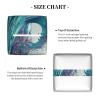 Ocean Wave Printed Tissue Box Cover | Square Leather Tissue Paper Holder for Home Hotel Car Office Decor view 3