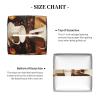 Coffee Collage Printed Tissue Box Cover | Square Leather Tissue Paper Holder for Home Hotel Car Office Decor view 3