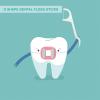 D Shape Dental Floss Sticks, Floss Picks, Floss Sticks Dental, Durable & Portable Flossing, Non-Slip Handle Toothpick, Teeth Cleaning view 2
