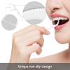 D Shape Dental Floss Sticks, Floss Picks, Floss Sticks Dental, Durable & Portable Flossing, Non-Slip Handle Toothpick, Teeth Cleaning view 4