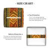 African National Patterns Printed Tissue Box Cover | Square Leather Tissue Paper Holder for Home Hotel Car Office Decor view 3