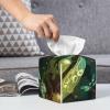 Cute Dragonfly Printed Tissue Box Cover | Square Leather Tissue Paper Holder for Home Hotel Car Office Decor view 4
