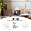 4th of July Patriotic Us Flag Printed Tissue Box Cover | Square Leather Tissue Paper Holder for Home Hotel Car Office Decor view 2