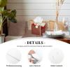 Cute Santa Claus Printed Tissue Box Cover | Square Leather Tissue Paper Holder for Home Hotel Car Office Decor view 2
