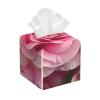 Beautiful Rose Printed Tissue Box Cover | Square Leather Tissue Paper Holder for Home Hotel Car Office Decor view 1