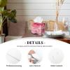 Beautiful Rose Printed Tissue Box Cover | Square Leather Tissue Paper Holder for Home Hotel Car Office Decor view 2