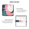 Flamingo and Leaves Printed Tissue Box Cover | Square Leather Tissue Paper Holder for Home Hotel Car Office Decor view 3