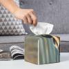 Duck Swimming Printed Tissue Box Cover | Square Leather Tissue Paper Holder for Home Hotel Car Office Decor view 4