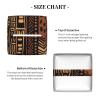 African Mud Cloth Tribal 1 Printed Tissue Box Cover | Square Leather Tissue Paper Holder for Home Hotel Car Office Decor view 3