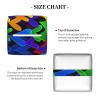 Rainbow Heart Printed Tissue Box Cover | Square Leather Tissue Paper Holder for Home Hotel Car Office Decor view 3