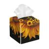 Blessed to Be Called Nana Sunflower Printed Tissue Box Cover | Square Leather Tissue Paper Holder for Home Hotel Car Office Decor view 1