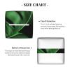 Banana Leaf Green Printed Tissue Box Cover | Square Leather Tissue Paper Holder for Home Hotel Car Office Decor view 3