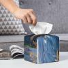 Ireland Outdoors County Clare The Cliffs Printed Tissue Box Cover | Square Leather Tissue Paper Holder for Home Hotel Car Office Decor view 4
