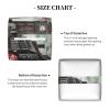 Red London Street Printed Tissue Box Cover | Square Leather Tissue Paper Holder for Home Hotel Car Office Decor view 3