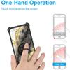 Aroepurt Case Compatible for Zuum Desbloqueado Stellar M5 Phone Case Cover [with Tempered Glass Screen Protector][Hard PC + Soft Silicone][Ring Support] [Gold Glitter+Luminous] JSH-HDL view 4