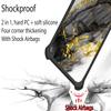 Aroepurt Case Compatible for Zuum Desbloqueado Magno Pro Phone Case Cover [with Tempered Glass Screen Protector][Hard PC + Soft Silicone][Ring Support] [Gold Glitter+Luminous] JSH-HDL view 2