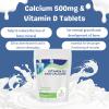 Calcium 500mg & Vitamin D 200IU Tablets Bone Health & Strength Support Enhanced Absorption Formula Essential Nutrients for Adults view 3