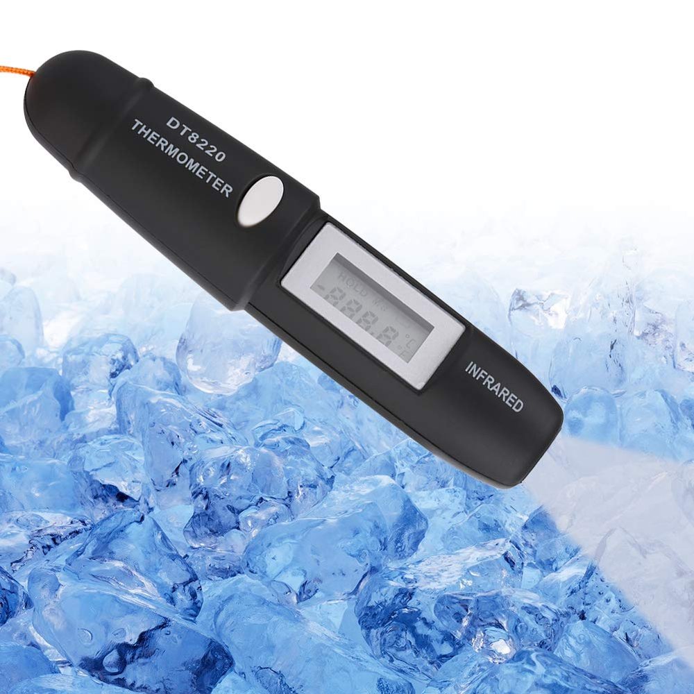 Infrared Thermometer with Digital LCD, Precise Non-contact IR Thermometer for Cooling