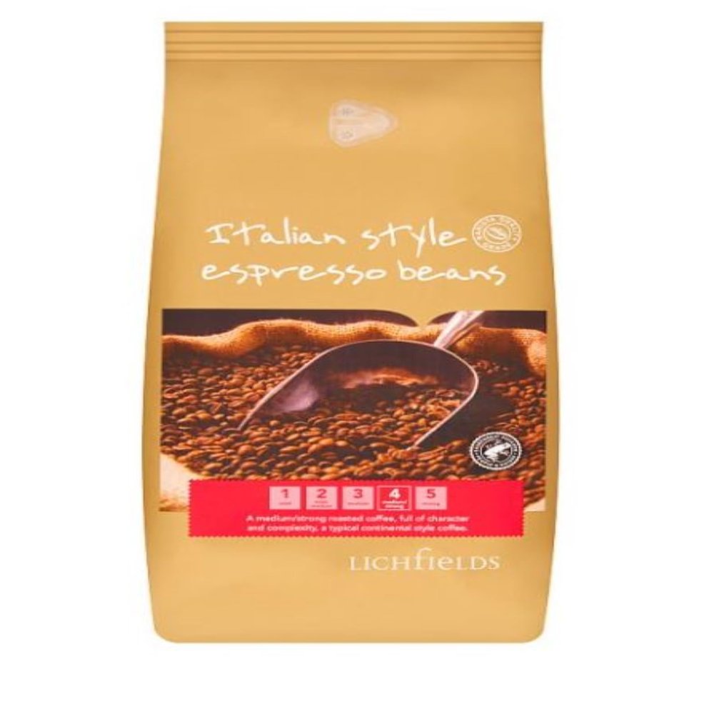 Arabica Coffee Beans 1kg  Premium Whole Coffee Beans Strong Medium Dark Roast, Freshly Roasted Espresso Italian Style, 100% Arabica & Robusta Blend for Home Barista & Vending Machines