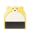 Monozoz Broom and Dustpan - Compact Dust Pan and Hand Broom - Desktop Broom Dustpan Set Cartoon Bear Pattern Keyboards Cleaning Broom Dustpan Set view 1