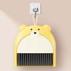 Monozoz Broom and Dustpan - Compact Dust Pan and Hand Broom - Desktop Broom Dustpan Set Cartoon Bear Pattern Keyboards Cleaning Broom Dustpan Set view 2