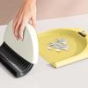 Monozoz Broom and Dustpan - Compact Dust Pan and Hand Broom - Desktop Broom Dustpan Set Cartoon Bear Pattern Keyboards Cleaning Broom Dustpan Set view 3