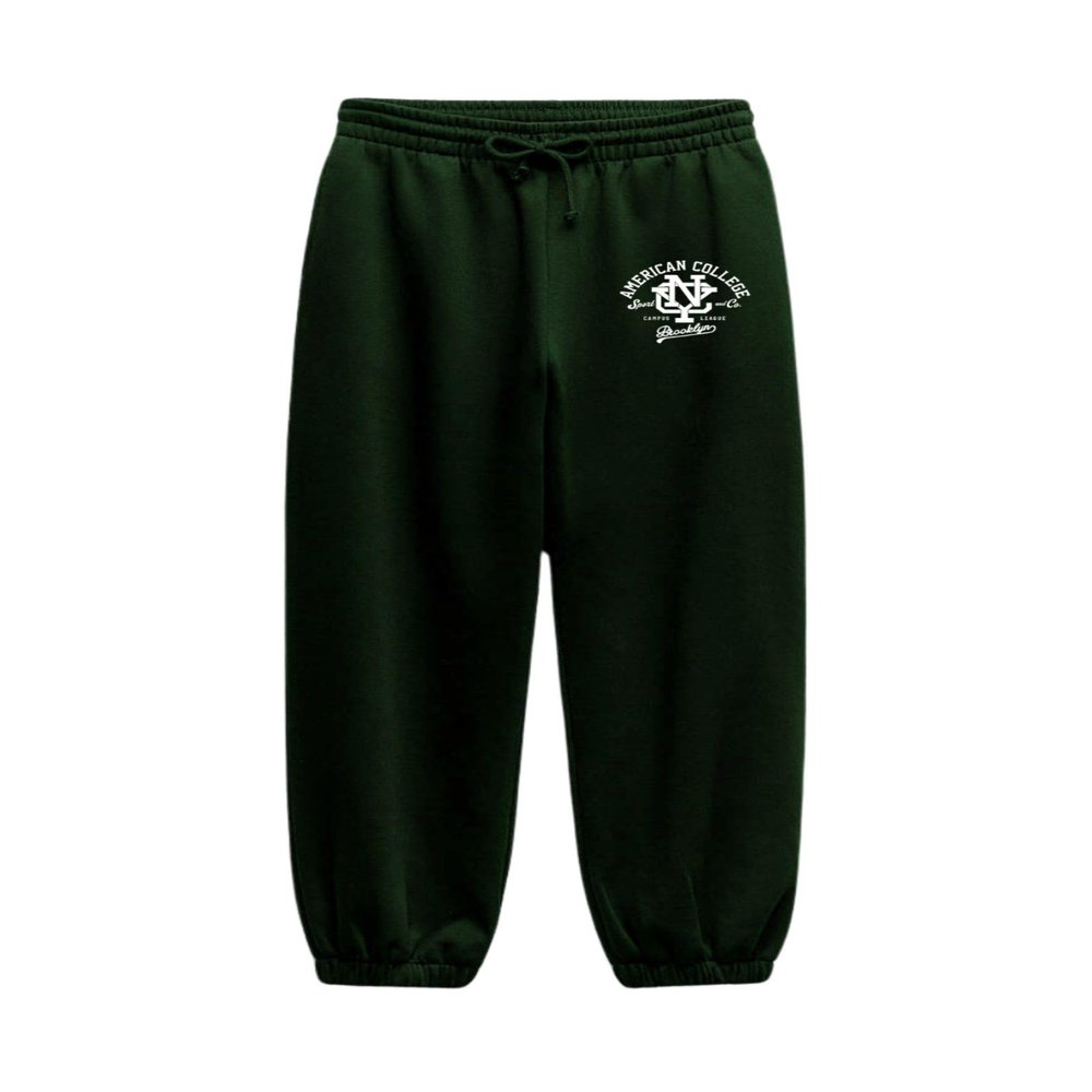 AMERICAN COLLEGE USA Pantalon de Jogging Mixte Hommes et Femmes Trouser, Green, XL