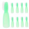 COLLBATH Mini Soft Bristle Toothbrushes 10pcs Small Handle Wear-Resistant Prison Toothbrushes with Finger Guard for Self- Prevention Suitable for Mental Health and Detention Use view 1