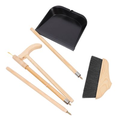 AUTSUPPL 1set -handle Broom and Dustpan Cleaning Kit for Home Use Soft Bristles for Efficient Sweeping for Indoor and Outdoor Lightweight Design for Easy Storage and Use