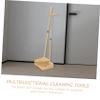 Amosfun Hair Broom Home Broom Kit with Dustpan Long Handle Floor Cleaning Tool for Home Household Cleaning Supply Multi-Surface Sweep Comb Teeth Design Kitchen Office Indoor Outdoor Use view 2