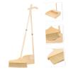 Amosfun Hair Broom Home Broom Kit with Dustpan Long Handle Floor Cleaning Tool for Home Household Cleaning Supply Multi-Surface Sweep Comb Teeth Design Kitchen Office Indoor Outdoor Use view 3