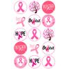 15 x Breast Cancer Awareness Mix Edible Wafer or Icing Cupcake Topper Fun Charity Party Cake Decorations Perfect For Brownies Cookies Muffins & More! (Premium Icing Sheet) view 1