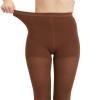 AMZAM Medical Compression Pantyhose for Women & Men, Closed Toe 15-20 mmHg Graduated Compression Stockings Waist High Support Leggings, Support Hose for Varicose Veins, Edema, Post Surgery, Brown XXL view 4