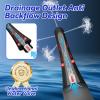 UNVOMI Douche Enema Anti Backflow, Reusable Silicone Enema Shower Cleaner for Men Women Colon Cleaning, Shower with 5 Spouts Connected to Shower Hole, Cleans view 3