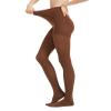 AMZAM Medical Compression Pantyhose for Women & Men, Closed Toe 15-20 mmHg Graduated Compression Stockings Waist High Support Leggings, Support Hose for Varicose Veins, Edema, Post Surgery, Brown M view 3