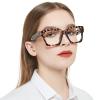 OCCI CHIARI Womens Thick Frame Reading Glasses +2.5 Wide Legs Glasses for Women Stylish Square Readers Glasses(Tortoiseshell Brown,250) view 1